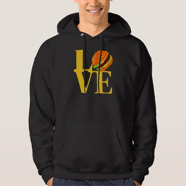 I Love Hamburgers  Best Tasty Cheeseburger Slider  Hoodie (Front)
