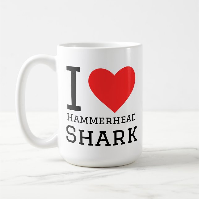 I love hammerhead shark coffee mug (Left)