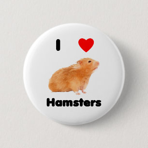 I love hamsters Button