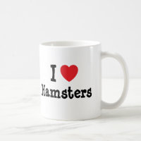 I love Hamsters heart custom personalised