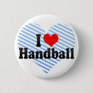 I Love Handball 6 Cm Round Badge