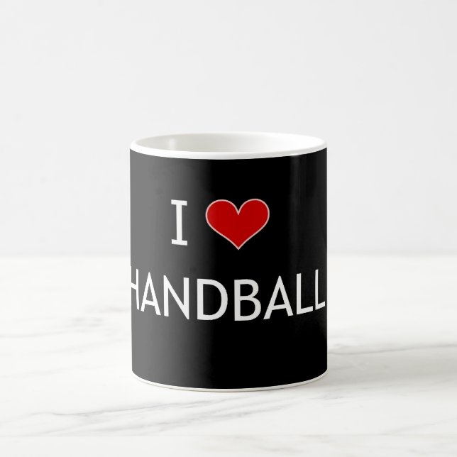 I Love Handball Coffee Mug (Center)