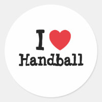 I love Handball heart custom personalised