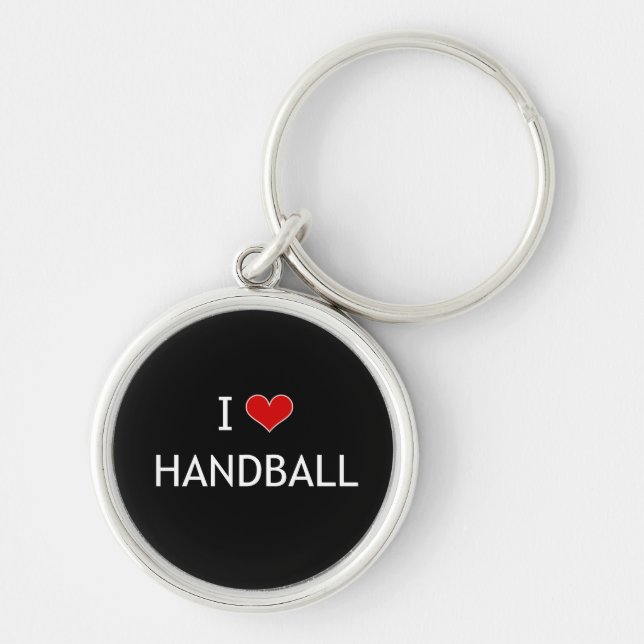 I Love Handball Key Ring (Front)