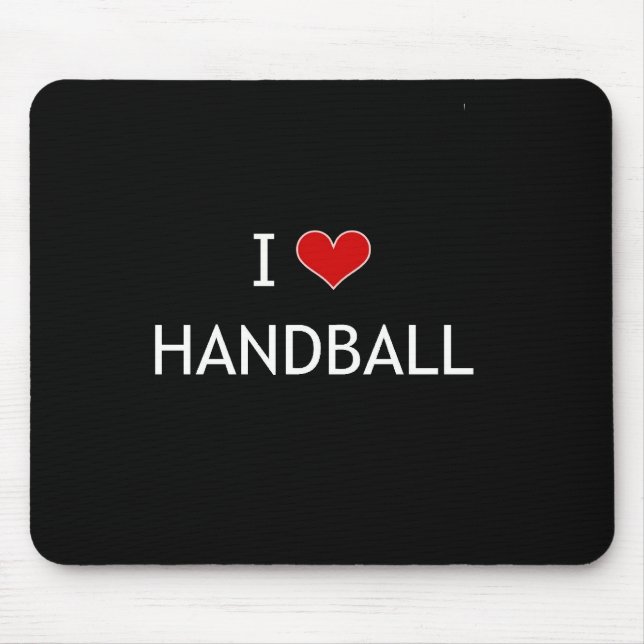 I Love Handball Mouse Mat (Front)