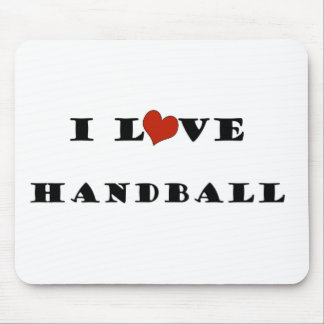 I Love Handball.png Mouse Mat
