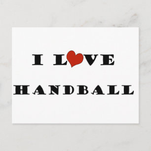 I Love Handball.png Postcard