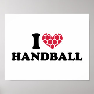 I love Handball Poster