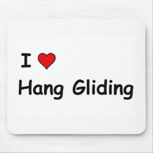 I Love Hang Gliding Mouse Mat