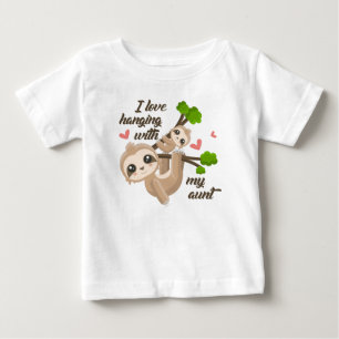 I Love Hanging With My Aunt Baby T-Shirt