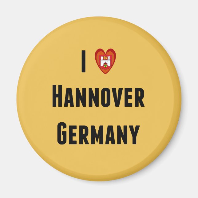 I Love Hannover, Germany Magnet (Front)