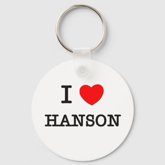 I Love Hanson Key Ring (Front)