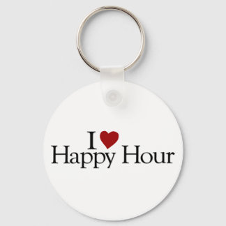 I Love Happy Hour Key Ring