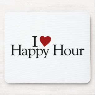 I Love Happy Hour Mouse Mat