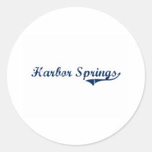 I Love Harbour Springs Michigan Classic Round Sticker