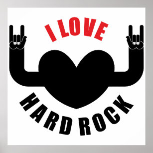 I Love Hard Rock Poster