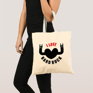 I Love Hard Rock Tote Bag