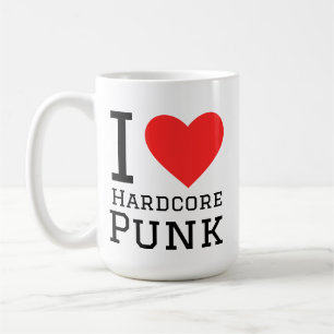 I love hardcore punk coffee mug