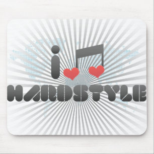I Love Hardstyle Mouse Mat