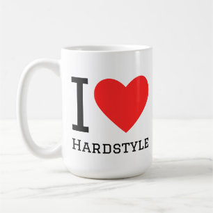 I love hardstyle square sticker coffee mug