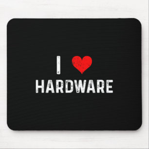I Love Hardware - Heart Pc Gamer Gaming Build Code Mouse Mat