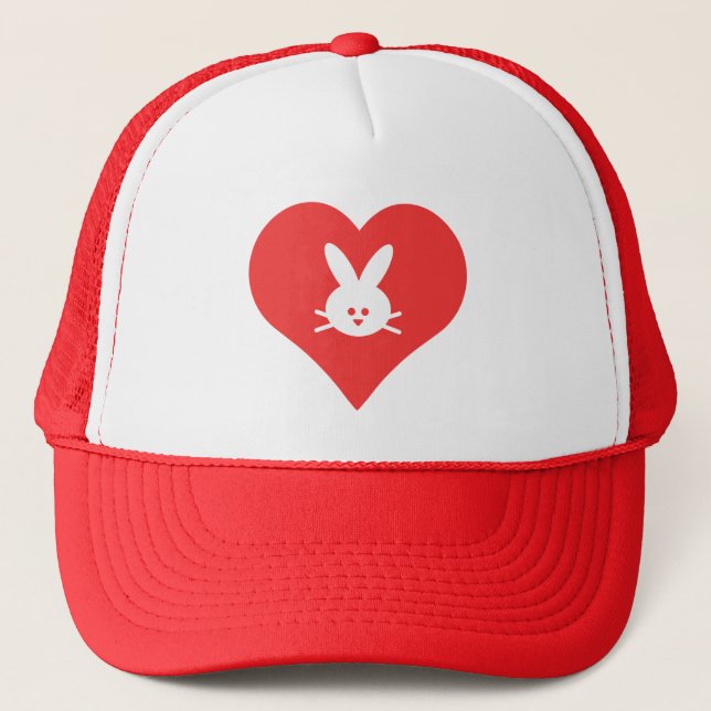 I Love Hares Trucker Hat (Front)