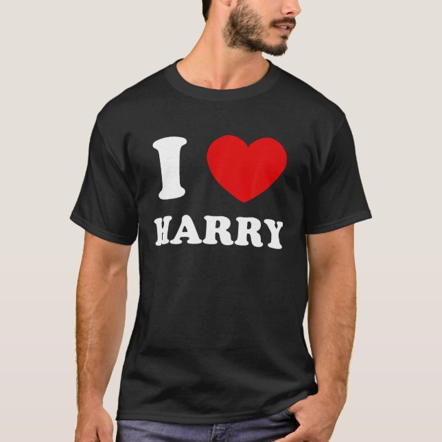 I Love Harry I Heart Harry Funny Harry T Shirt (Front)