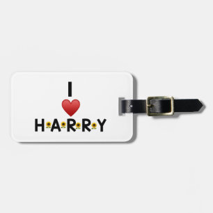 I LOVE HARRY LUGGAGE TAG