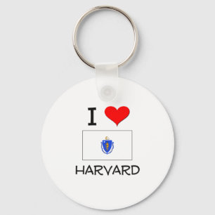 I Love Harvard Massachusetts Key Ring