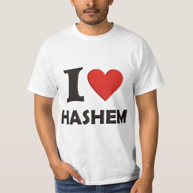 I love Hashem T-Shirt (Front)