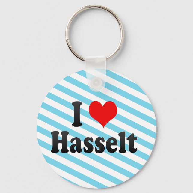 I Love Hasselt, Belgium Key Ring (Front)