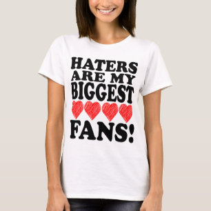 I Love Haters Art Heart Cool Funny Remix T Shirt