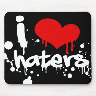 I Love Haters Mouse Mat