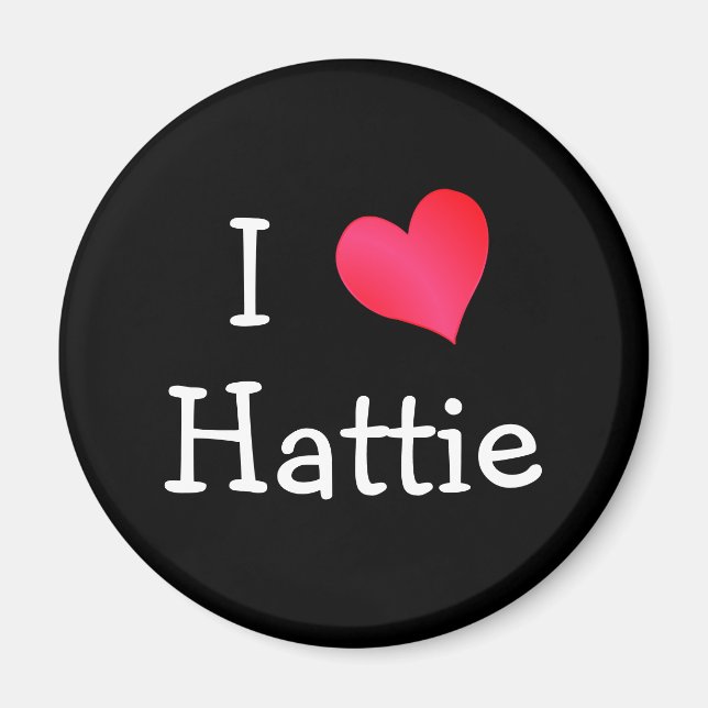 I Love Hattie Magnet (Front)