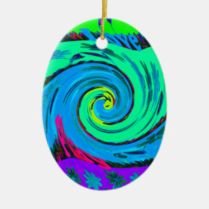I Love Hawai.png Ceramic Tree Decoration