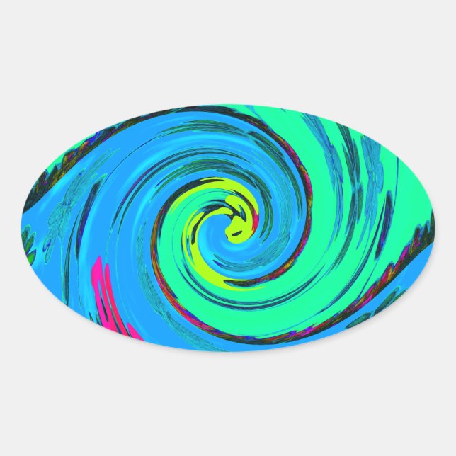 I Love Hawai.png Oval Sticker (Front)