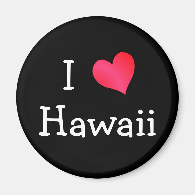 I Love Hawaii Magnet (Front)