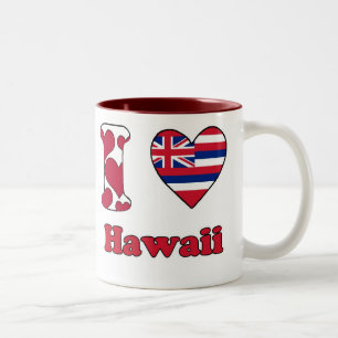 I love Hawaii Two-Tone Coffee Mug