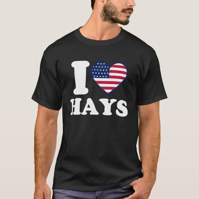 I love Hays I heart Hays T-Shirt (Front)