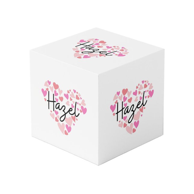 I love Hazel Cube (Front Angled)