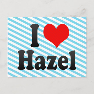 I love Hazel Postcard