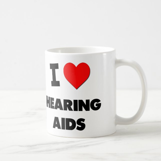 I Love Hearing Aids Coffee Mug (Right)