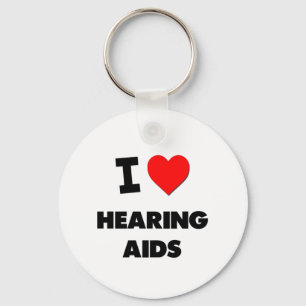 I Love Hearing Aids Key Ring