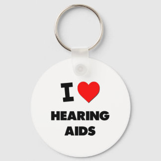 I Love Hearing Aids Key Ring