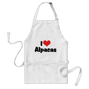 I Love Heart Alpacas Standard Apron