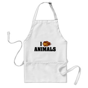 I Love Heart Animals - BBQ Cookout Lovers Standard Apron