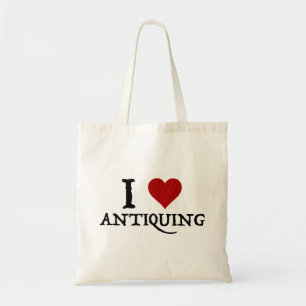 I Love (Heart) Antiquing Tote Bag