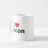 I Love (Heart) Bacon Coffee Mug (Front Left)