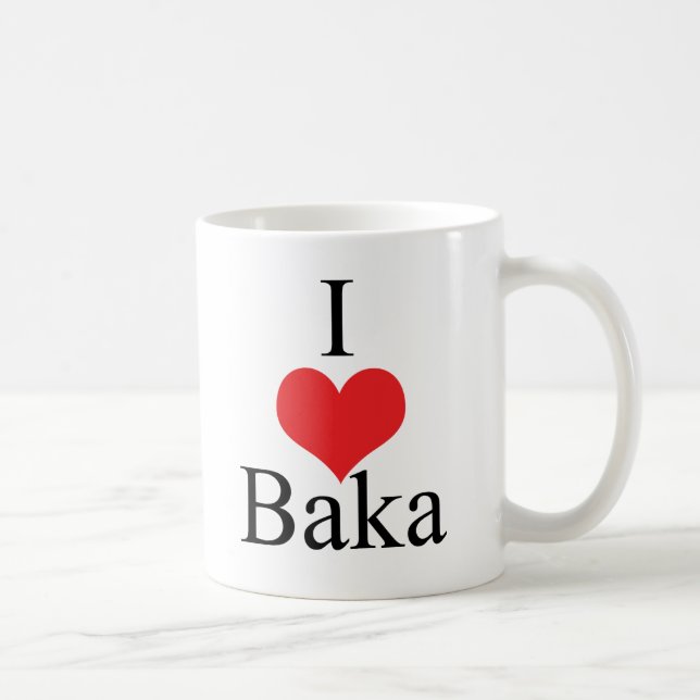 I Love (Heart) Baka Coffee Mug (Right)