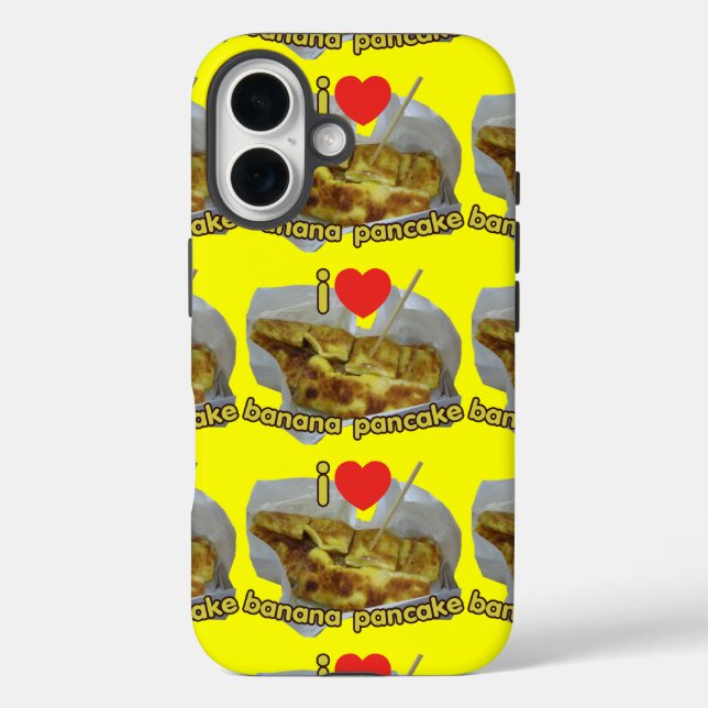 I Love (Heart) Banana Pancake ... Thai Street Food Case-Mate iPhone Case (Back)